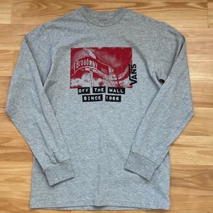 Vans baker skateboarding long sleeve small mens shirt.
